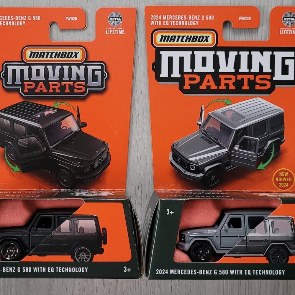 Matchbox Moving Parts - 2024 Mercedes-Benz G 580 with EQ Technology - lot of 2